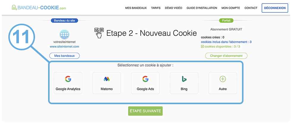 Installer un bandeau cookie sur Wordpress - Etape N°11