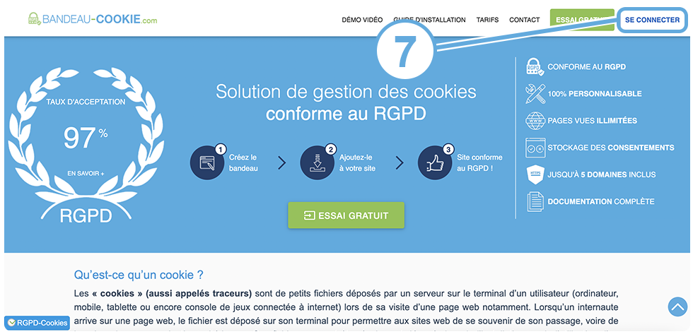 Installer un bandeau cookie sur Wordpress - Etape N°7